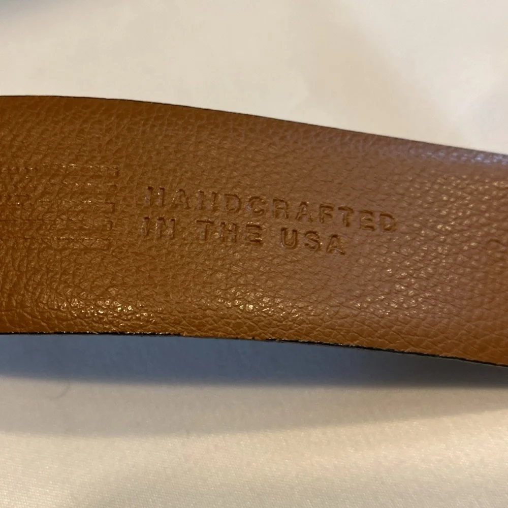 NWT Boconi Nashville brown leather belt size 32